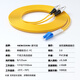 Nokoxin telecommunications-grade fiber optic jumper single-mode dual-core LC-LC Gigabit 10 Gigabit armored tail fiber cable anti-rat, tensile-resistant and bending customizable single-mode dual-core LC-FC 10 meters