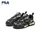 FILA Children's Shoes Running Shoes 2026 Spring New Men's and Women's Retro Running Shoes for Middle and Large Children Magic Stone Black/Castle Gray-BK 38 Inner Length 23.5cm