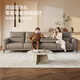 Lezhibao LAZBOY Sunset Boulevard Premium Leather 0 wandrechtes elektrisches Funktionssofa mit Tisch 2,75 m Kaffee 30 Tage