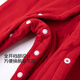 Kordear baby quilted jumpsuit autumn and winter full month baby girl clothes newborn red cotton jacket bright red 52cm height 46-52cm weight 5-8Jin Jin is equal to 0.5 kg