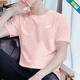 Nike (NIKE) Kurzarm-T-Shirt für Herren, 2025, Frühjahr und Sommer, neue Sportbekleidung, gestrickt, atmungsaktiv, Rundhalsausschnitt, lässiges Oberteil AR4999-686, Pink, L, empfohlene Körpergröße 170–175, Gewicht 120–140
