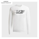 Emporio Armani EA7 Armani new long-sleeved men's T-shirt round neck T-shirt slim fit versatile autumn and winter style slim bottoming fashion men 19 white (black print) M L recommended 165-170c120-130Jin Jin equals 0.5 kg