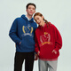 Champion Year of the Horse Series Champion Couple Hooded Sweatshirt Men's 2026 Spring New Red New Year Women's Red M