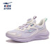 Hongxing Erke Children's Sports Shoes for Boys and Girls 2026 Spring New Comfortable Densified Mesh Knob Buckle Casual Running Shoes | Lingyue 4 Girls Silent Purple/Morning Mist Purple/Microcrystalline White 28