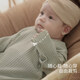 Bali Piggy Tailor-made Baby Clothes Spring and Autumn Modal Cotton Baby Seamless Spring Jumpsuit Newborn Clothes Watershirt Green 59cm