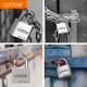 Cabei 304 stainless steel padlock household waterproof and rust-proof lock dormitory cabinet warehouse open anti-pry door lock 30 short beams = 4 keys