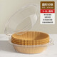 Jidaocook air fryer special paper baking pan oil-absorbing paper pad paper household food silicone paper tin foil bowl baking pot frying thickened large round 50 sheets + pet dust box 3-fryer 5 liters
