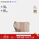 COACH brand direct supply women's clutch bag wrist bag wallet sand yellow CW854 New Year gift for girlfriend