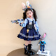 Girls Skirt Winter Thickened Dress 2025 New Judy Rabbit Officer Children's Lolita Princess Skirt Velvet Skirt 110 cm