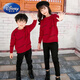 Disney (Disney) parent-child clothing for a family of three and four 2025 new trendy autumn and winter mother-child and mother-daughter clothing sweatshirt thickened coat sweater red sweater 150 cm/69-79Jin Jin equals 0.5 kg