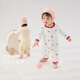 JELLYBABY full-month baby full-print romper long-sleeved jumpsuit baby pajamas