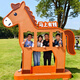 Shangyi Cartoon Horse Photo Frame Check-in Device Mall New Year's Display Decoration Year of the Horse Internet Celebrity Check-in Point Interactive Drainage Ornament Customized Consultation