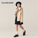 E LAND KIDS children's clothing girls jacket 2026 spring new embroidered outdoor casual hooded jacket Beige beige/35 130