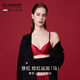 Claesen s zodiac year red bra push-up push up small breasts to look bigger 2026 new silk lining bra set for women in the year of the horse ruby red S (70AA/70A/70B/70C)