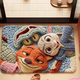 Yusenyi 3D Painting Diatom Mud Floor Mat Cute Cartoon Bathroom Door Water-Absorbent Anti-Slip Foot Mat Household Mat Nick and Julie C (diatom mud) 40x60cm (water-absorbing and quick-drying)