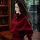 Korean sweater autumn and winter design soft turtleneck high-end fashion sweater top this year's hottest sweater www burgundy one size fits all (recommended 85-130 Jin Jin equals 0.5 kg)