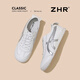 ZHR is a retro moral training shoe for women 2026 spring new style versatile soft sole comfortable white shoes casual sports shoes splicing women's shoes beige silver 40