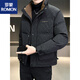 罗蒙（ROMON）羽绒服男士冬季加厚2025年新款潮牌潮流白鸭绒短款感冬装外套 米白色 XL