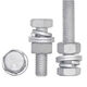 Siyongda national standard 88 grade hot-dip galvanized external hexagonal bolt set hot-dip galvanized power photovoltaic screw with flat spring washer combination M8*251000 set