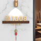 Miaopule high-end entrance door number sensor light house number customization 2025 new light luxury decoration digital hotel B&B gold sandalwood lucky cat 31x10cm