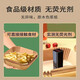 Rice air fryer special paper square silicone oil-absorbing paper tin foil tray tin foil baking oven frying pan pad paper aluminum foil natural color thickened and enlarged-heightened edges 50 pieces