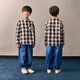 PawinPaw cartoon bear children's clothing 26 spring and summer new boys and children lapel plaid shirt loose