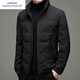 Emporio Armani EA7 Armani Модная повседневная куртка мужская 2026 Зимняя новинка корейского стиля Теплый воротник-стойка на молнии Утолщенный пуховик Черный M 170
