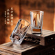 Green Apple (QINGPINGGUO) two-liang white wine cup thickened glass crystal wine dispenser household 100ml wine cup personal special set thickened crystal Galaxy two-liang cup_2 pieces