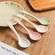 Zailu ceramic long-handled soup spoon for household use, one spoon for each person, noodle and porridge dual-purpose spoon, milk green-noodle spoon