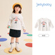 JELLYBABY colorful polka dot 25 autumn clothing girls long-sleeved T-shirt baby clothes bottoming shirt with loose top