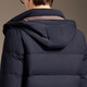 Antonio Heavy Down Light Luxury Business Hooded Down Jacket Men's Short 25 Winter Middle-aged Thickened Down Jacket Navy M/48 170/88A