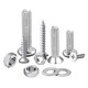 XMSJ round head cross pan head screws nuts nuts screws washers self-tapping screw set M2M3M4M5M6 B set 18 kinds about 500 grams