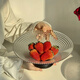 Summer Light Luxury Glass Dried Fruit Storage Box Living Room Tea House Front Desk Candy Tray Nut Snack Display Tray