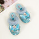 Children's Princess Warm Slippers Sky Blue Velvet 30 Inner Length 18cm