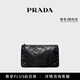 PRADA/Prada Gift Men's Metal Logo Decorated Cow Leather Clutch Black