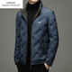 Emporio Armani EA7 Armani Down Jacket Short Men's Stand Collar Lightweight Warm Jacket 2026 Winter Trendy Men's Clothing Cold Protection Thickened Blue M 170