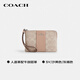 COACH brand direct supply women's clutch bag wrist bag wallet sand yellow CW854 New Year gift for girlfriend