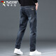 Woodpecker (TUCANO) jeans men's autumn and winter loose straight elastic casual pants men's high-end pants men's haze blue 32