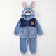 Fangtou Judy Nick Fox Cos Costume Zootopia 2 Rabbit Police Officer Costume New Year's Day Children's Performance Costumes Judy Rabbit Suit Single Layer Double Sided Velvet 120 cm