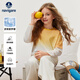 Navigare girls long-sleeved T-shirt spring new children's T-shirt sports and comfortable spring miracle orange beige gradient 120