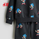 H&M2026 Spring New Children's Clothing Children's Boys' Sweaters and Shorts 2-piece Set 1321528 Gray/Sonic the Hedgehog 90 90/52 (1.5-2Y)