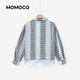 Mami Maka (MOMOCO) children's clothing boys' shirts 2026 spring fashion trendy shirts for middle and large children blue 130