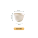 Denbigh disposable kung fu thickened rice husk small tea set cup high-end rice husk space tea cup accessories 60ml 50 pieces