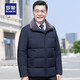 ROMON middle-aged and elderly dad's short down jacket 2024 winter new casual business fashion versatile jacket Navy 2XL /185