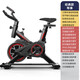 Dynamic bicycle exercise bike home silent adjustable resistance bicycle exercise indoor fitness equipment black and red color heart rate model bold frame