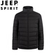 JEEP SPIRIT Джип-пуховик, мужской осенне-зимний тонкий воротник-стойка, утолщенная теплая и универсальная куртка темно-синего цвета 3XL