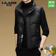 LILANZ 90 White Duck Down Vest Men Middle-aged Thick Vest Vest Dad Shoulder Down Jacket Winter Khaki Counter XL 180 Size Weight 135-150Jin Jin is equal to 0.5 kg
