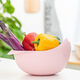 Yusenyi Plastic Vegetable Basin Rice Cleaner Household Drainage Basket Vegetable Basket Kitchen Fruit Plate Artifact Pink and Blue Two Packs No Specifications