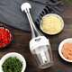 Olodo semi-automatic garlic stirrer, garlic puller, manual garlic masher, garlic masher, garlic masher, garlic press, manual meat grinder, mincer, three-layer cutter*1+na cup*1