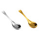 Food-grade 304 stainless steel thickened Korean-style household fish-tail spoon, high-looking internet celebrity drinking soup, students eating, high-quality fish-tail ingot spoon, gold 1 piece